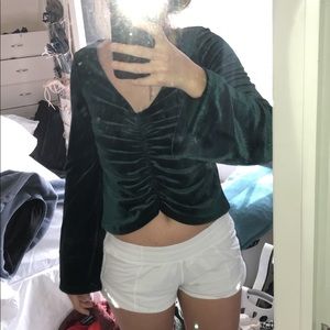 Velvet party top